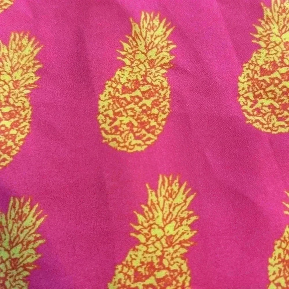 J.Crew Factory Hot Pink Racerback Pineapple Tank - Picture 3 of 6